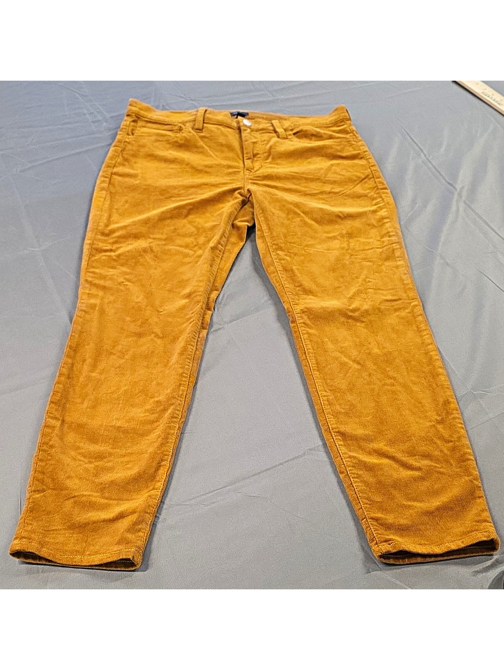 J.Crew Womens Corduroy Slim Fit Flat Front Chino Pants Golden Mustard 30W New